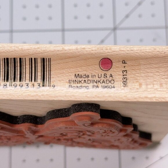 Scroll Butterfly Fairy Rubber Stamp Inkadinkado 99313 Fantasy Floral Swirl Craft - Picture 3 of 4